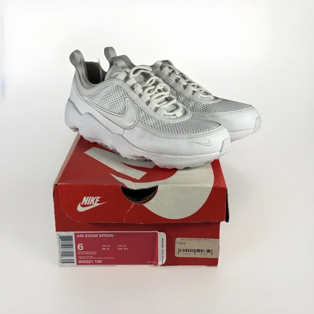 Nike Air Zoom‎ Spiridon Ultra White 905221-100 Running Shoes Women's Size 6 NWB - Picture 4 of 9